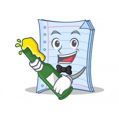 Bira defter karakter karikatür çizmek ile