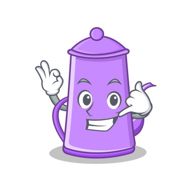 Beni mor çaydanlık karakter karikatür ara