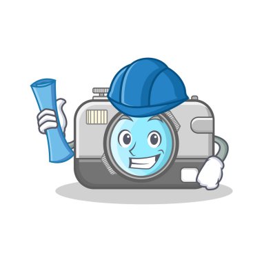 Mimar fotoğraf kamera karakter karikatür