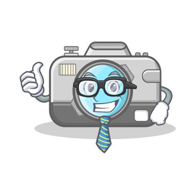 İşadamı fotoğraf kamera karakter karikatür