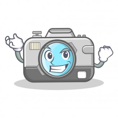 Başarılı fotoğraf kamera karakter karikatür