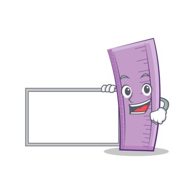 Cetvel karakter karikatür tasarımı ile