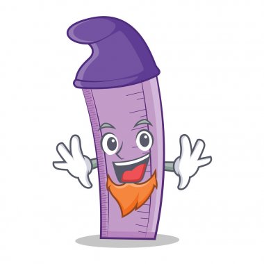 Elf cetvel karakter karikatür tasarım