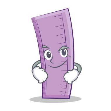 Smirking cetvel karakter karikatür tasarım