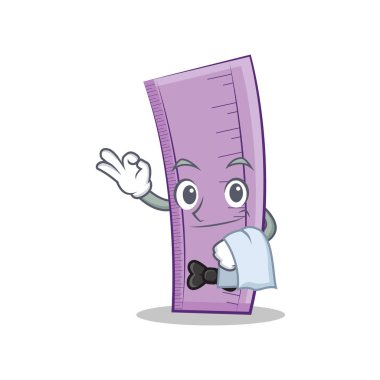 Garson cetvel karakter karikatür tasarım