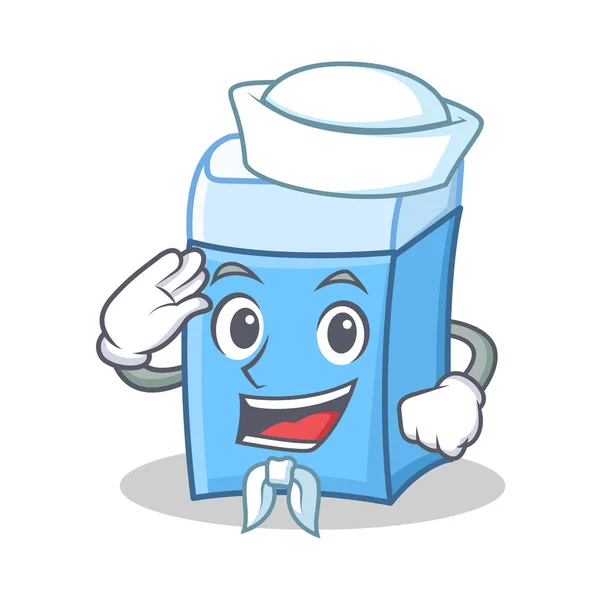 Sailor eraser character mascot style — Stock Vector