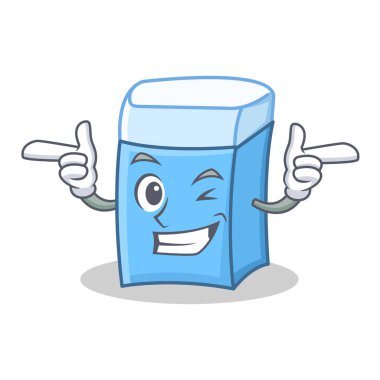 Wink silgi karakter maskot stili