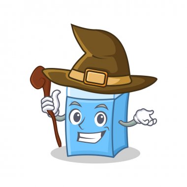 Cadı silgi karakter maskot stili