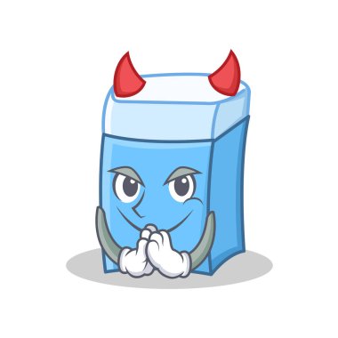 Şeytan silgi karakter maskot stili