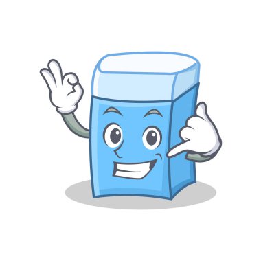 Bana silgi karakter maskot stili de