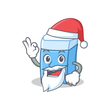 Santa silgi karakter maskot stili