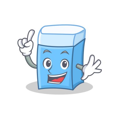 Parmak silgi karakter maskot stili