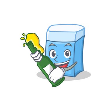 Bira silgi karakter maskot stili ile