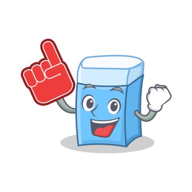 Köpük parmak silgi karakter maskot stili