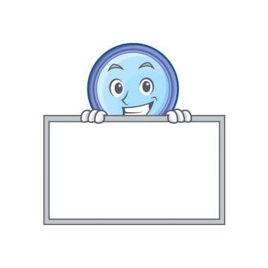 Yönetim Kurulu Büyüteç karakter karikatür ile sırıtarak