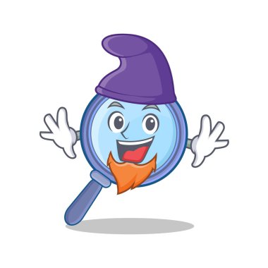 Elf Büyüteç karakter karikatür