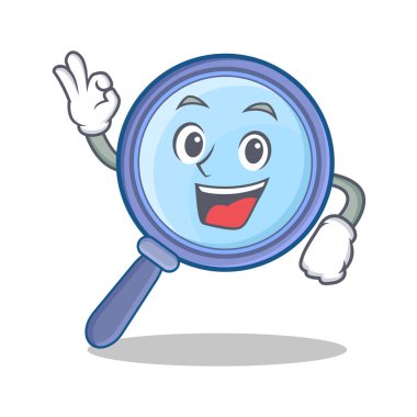 Tamam Büyüteç karakter karikatür