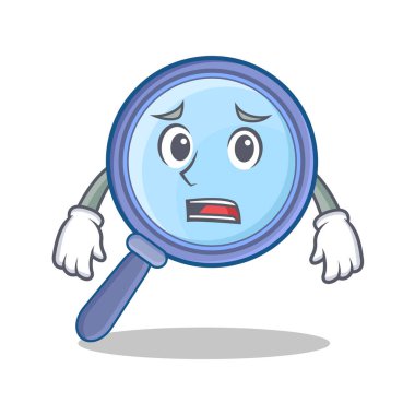 Korkarım Büyüteç karakter karikatür