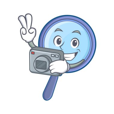 Fotoğraf Büyüteç karakter karikatür