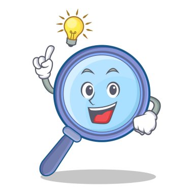 Bir fikir Büyüteç karakter karikatür var