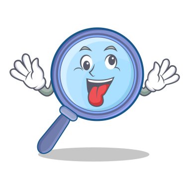 Deli Büyüteç karakter karikatür