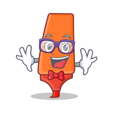 Geek vurgulayıcı karikatür karakter stili