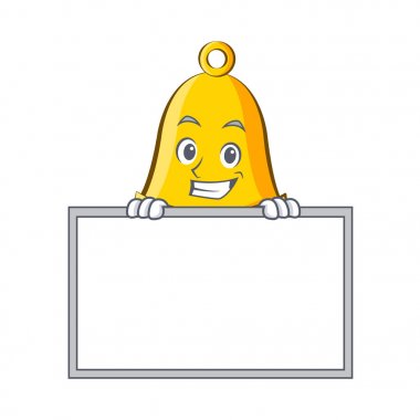 Yönetim Kurulu okul zili karakter karikatür ile sırıtarak