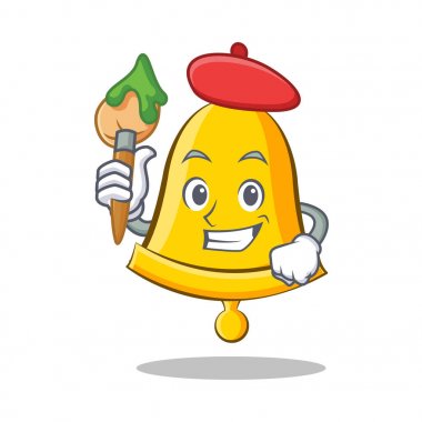 Sanatçı okul zili karakter karikatür