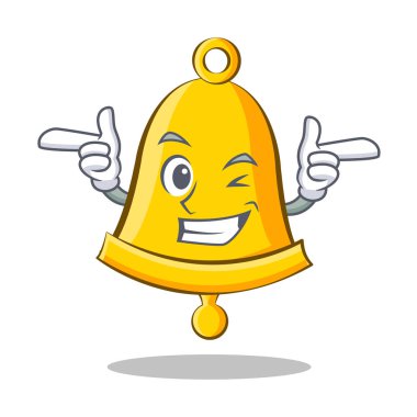 Wink okul zili karakter karikatür