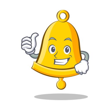 Okul zili karakter karikatür Yaşasın