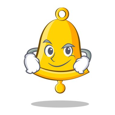 Smirking okul zili karakter karikatür