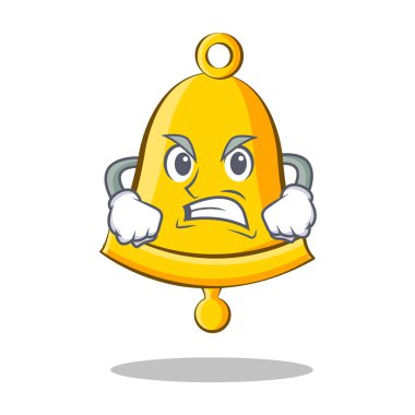 Kızgın okul zili karakter karikatür