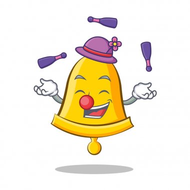 Okul zili karakter karikatür hokkabazlık