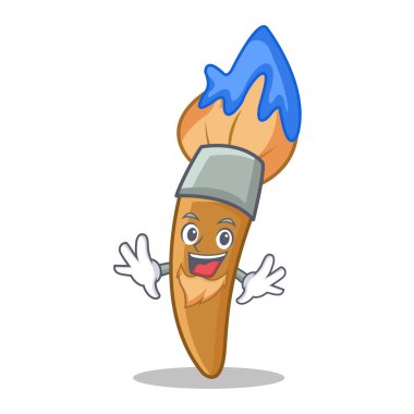 Elf boya fırça karakter karikatür