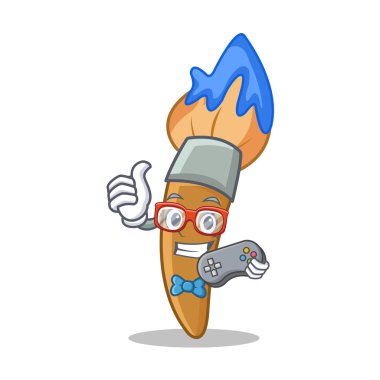 Oyun boya fırça karakter karikatür