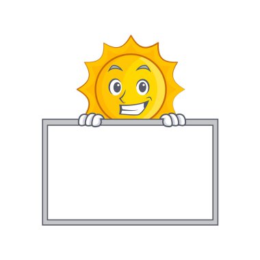 Yönetim Kurulu şirin güneş karakter karikatür ile sırıtarak