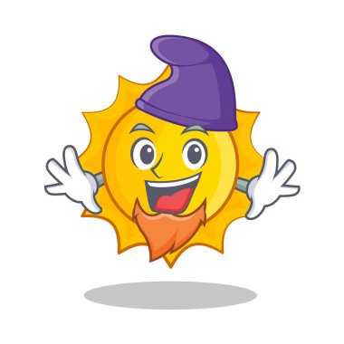 Elf şirin güneş karakter karikatür