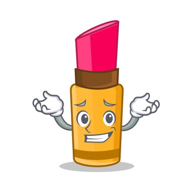 Sırıtan ruj karakter karikatür tarzı