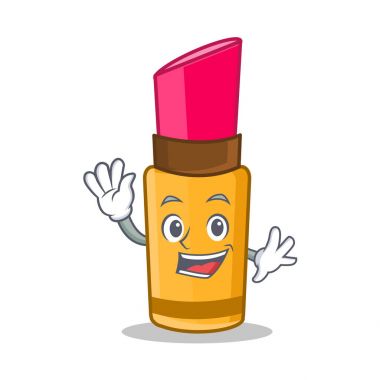 Ruj karakter karikatür tarzı sallayarak