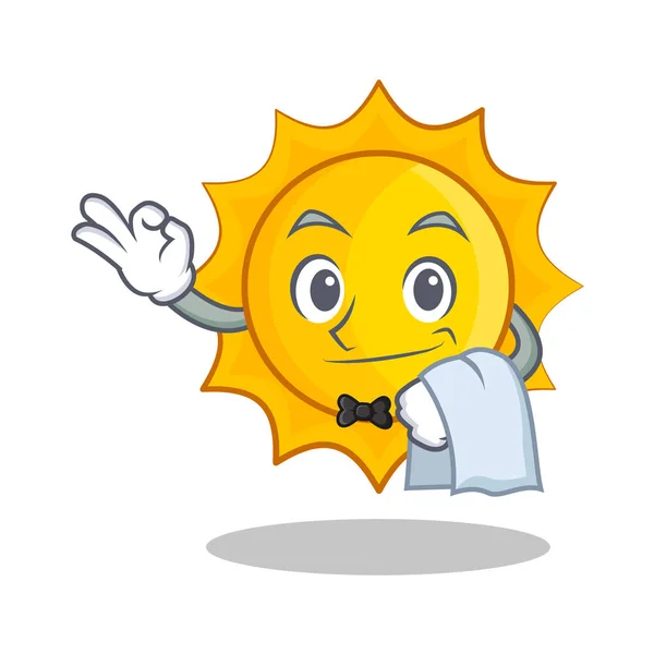 Pincér aranyos nap karakter cartoon — Stock Vector