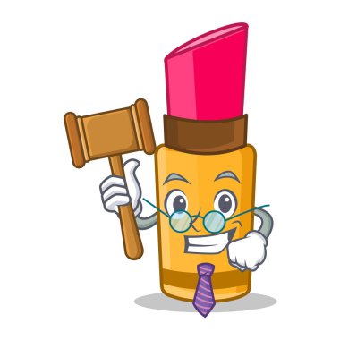 Yargıç ruj karakter karikatür tarzı