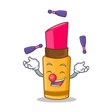 Ruj karakter karikatür tarzı hokkabazlık