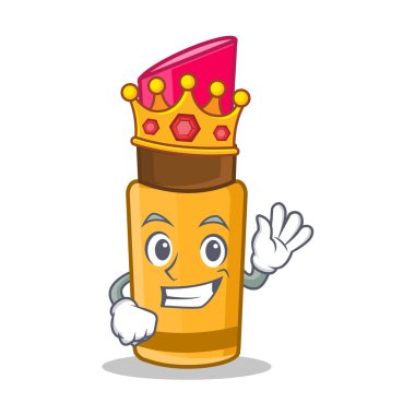 Kral ruj karakter karikatür tarzı