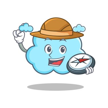 Explorer şirin bulut karakter karikatür