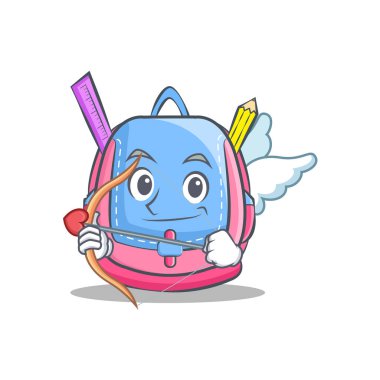 Aşk tanrısı okul çantası karakter karikatür