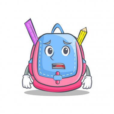 Yazık ki okul çantası karakter karikatür
