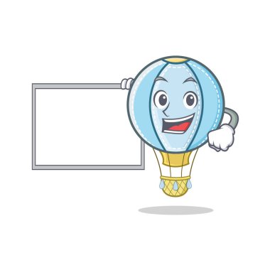 Yönetim kurulu Hava Balon karakter karikatür ile