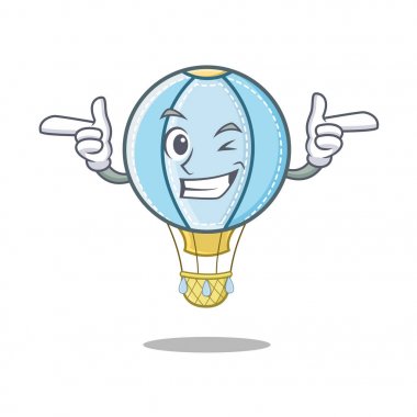 Wink hava balon karakter karikatür