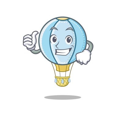 Hava Balon karakter karikatür Yaşasın