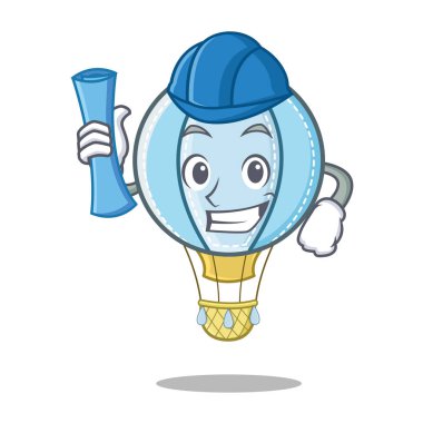 Mimar hava balon karakter karikatür